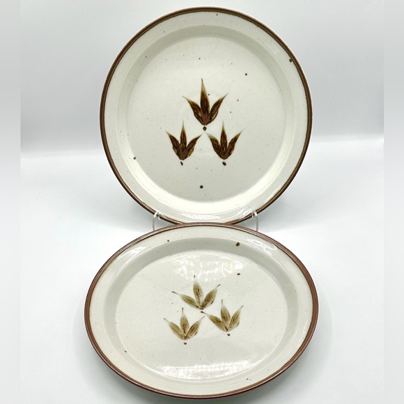 Dansk Other - 2 Dansk Brown Mist Whisper 10” Dinner Plates. 1980s design by Niels Refsgaard.